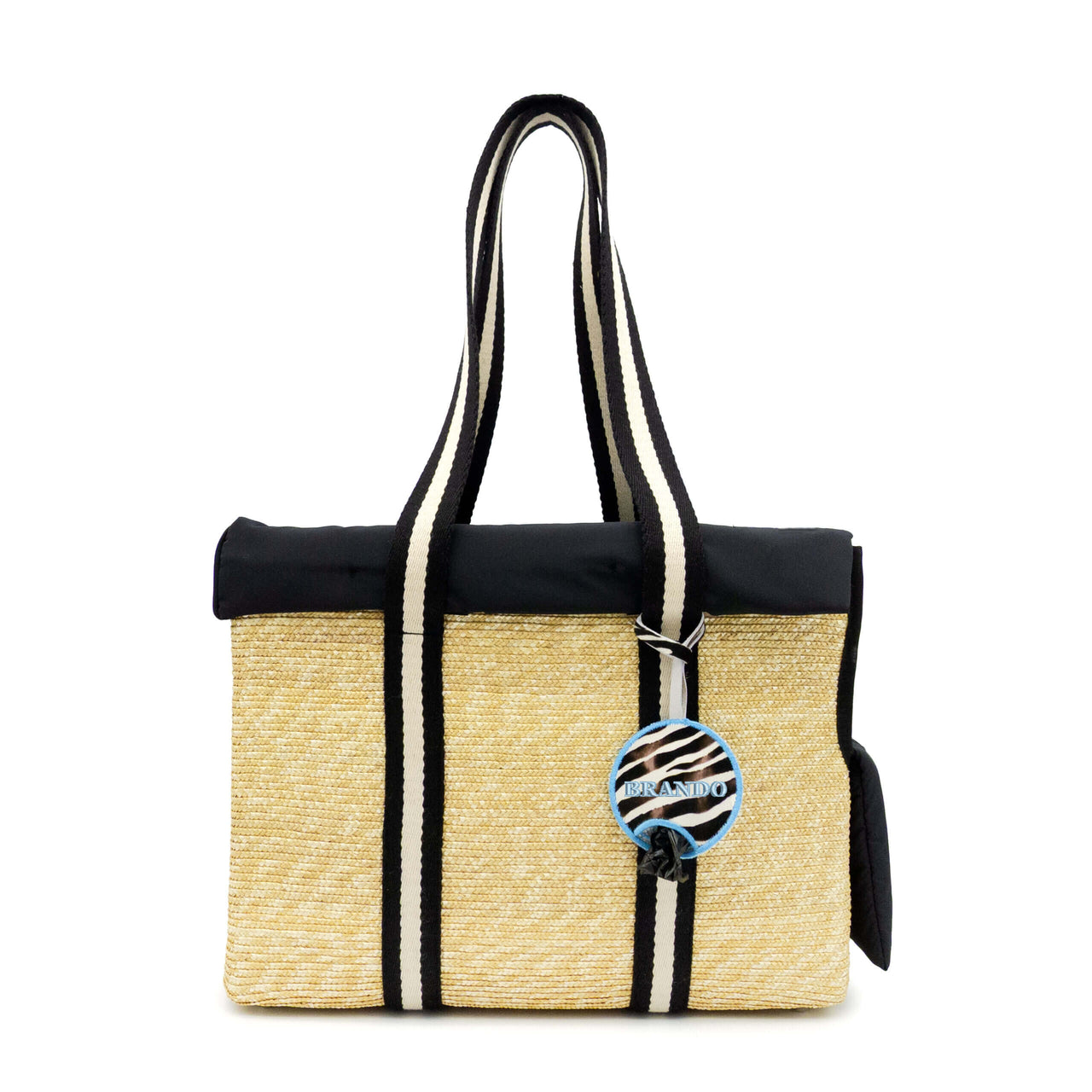 Cat raffia pet purse