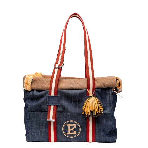Denim Dog Carrier
