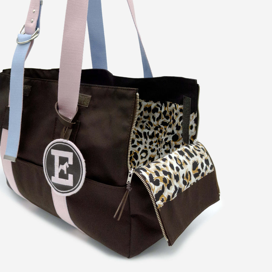 High-end stylish dog travel bag with pockets