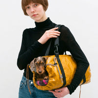 Thumbnail for carrier bag special sausage dog in leather