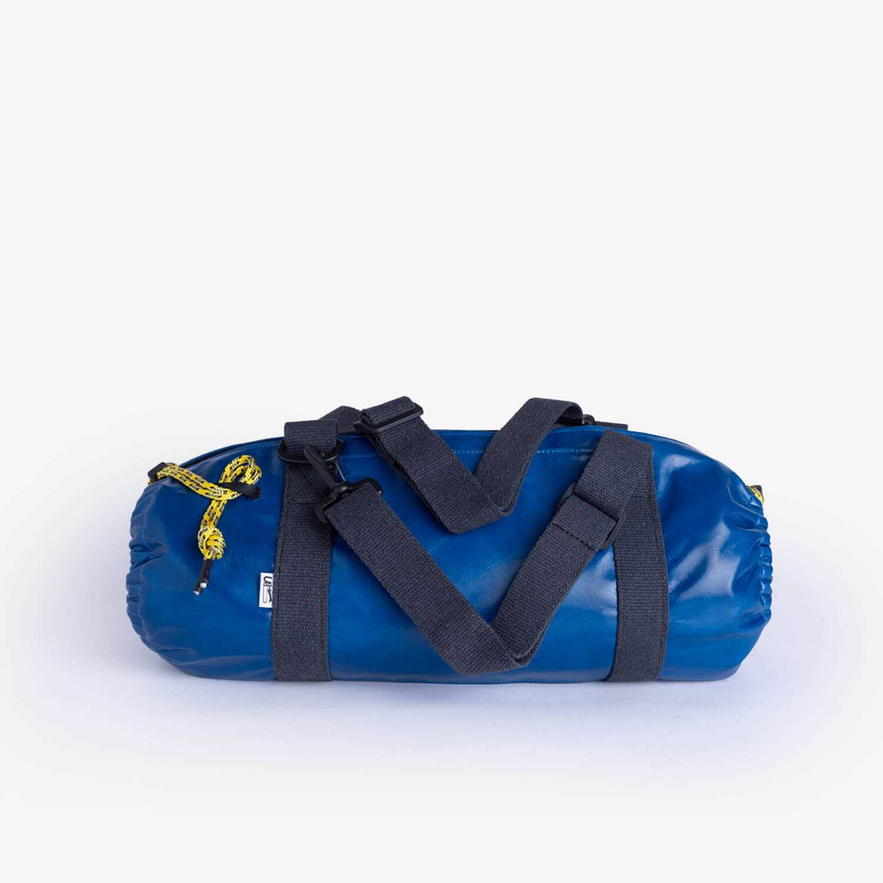 leather carrier bag dachshund blue