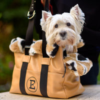 Thumbnail for Leather Dog Carrier Purse