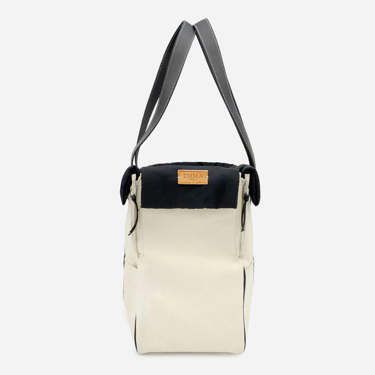 luxury dog travel purse black white