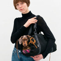 Thumbnail for Carrier bag for dachshund dog in fabric mesh